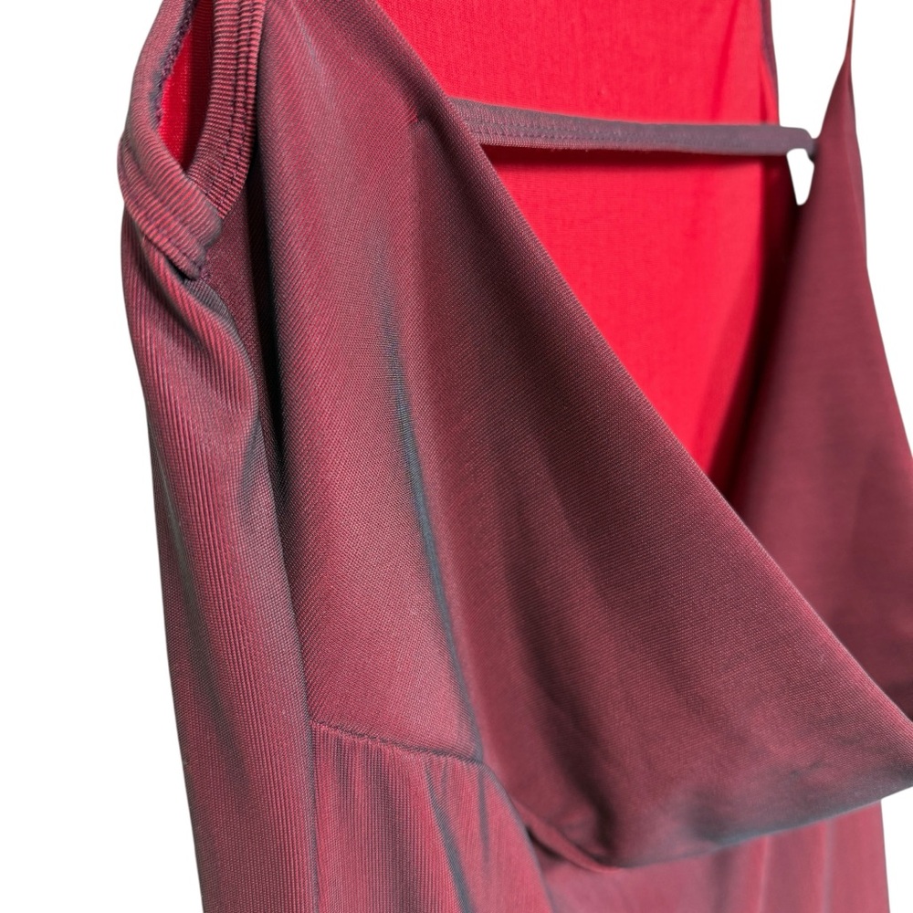 Andy Blanco Elegant Burgundy Slip Dress - Picture 7 of 10